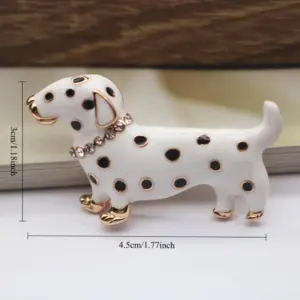 Spotted Puppy Enamel Brooch for Jackets 7 S1d225f3de2ba48bd89ef25caef5f913by