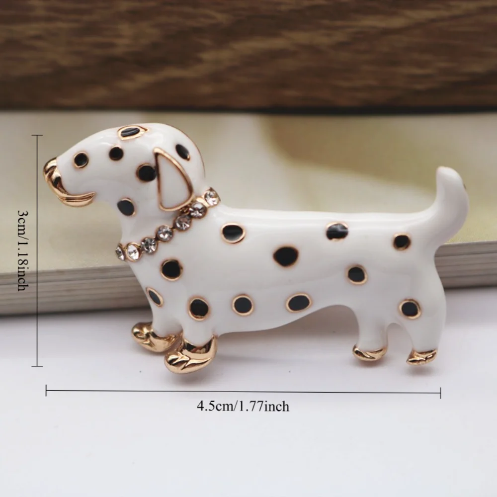 Spotted Puppy Enamel Brooch for Jackets 2 Spotted Puppy Enamel Brooch for Jackets - Image 2