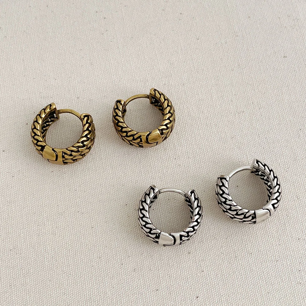 Vintage Geometric Hoop Earrings for Women 3 Vintage Geometric Hoop Earrings for Women - Image 3