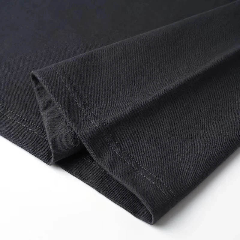 Black Graphic T-shirt with '67' & 3D Hands 3 Black Graphic T-shirt with '67' & 3D Hands - Image 3