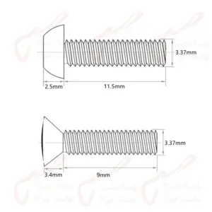 High-Quality Guitar Switch Screws 3.37mm Pack 15 S1d7b24fa464f4c09ad00d85b246cfae96
