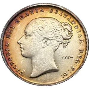 Vintage Queen Victoria Coin Replica 25mm 11 S1df804a680284821b1b215e6c01fb2f7n