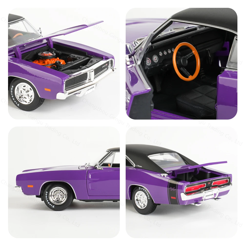 Vibrant Orange 1:18 Dodge Charger R/T Model 6 Vibrant Orange 1:18 Dodge Charger R/T Model - Image 6
