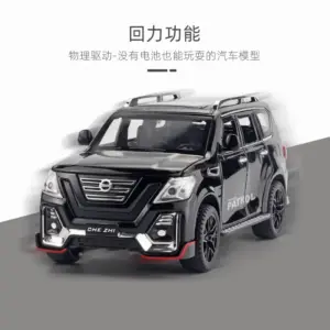 Black Nissan Patrol Cross Country Diecast Model 1:24 Scale 12 S1e726e8d69a142bb969922814e7e092dc