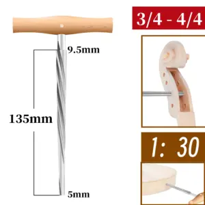 String Instrument Reamer Set Sizes 1/4 to 4/4 14 S1e81fbe2ac8541ef90086e12ce6b502eU