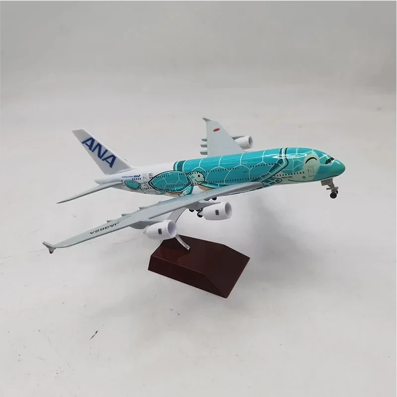 20cm Cartoon Sea Turtle Airbus A380 Diecast Model 3 20cm Cartoon Sea Turtle Airbus A380 Diecast Model - Image 3