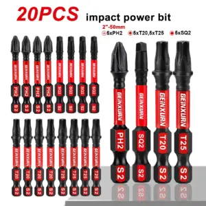 Professional Impact Screwdriver Bit Set 17/20/26 Pieces 15 S1eab62190348499faae9af0860b3f356r