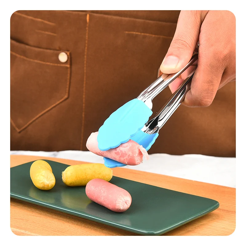 7-Inch Silicone BBQ Tongs with Stainless Steel 6 7-Inch Silicone BBQ Tongs with Stainless Steel - Image 6