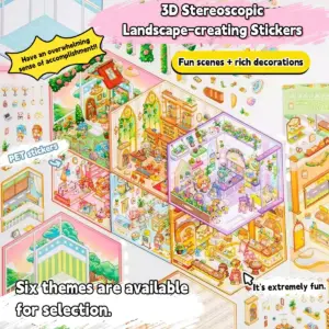 Kawaii Mini Scene Sticker Set for Kids 12 S1f38990ae39e4360bb072faafe727b89A