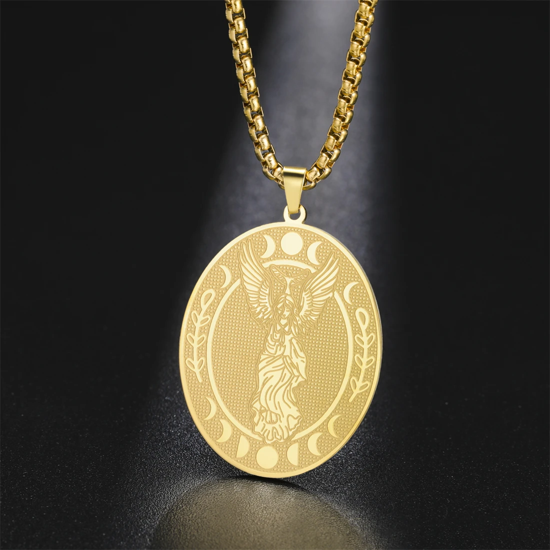 Stainless Steel Lilith Sigil Necklace 2 Stainless Steel Lilith Sigil Necklace - Image 2