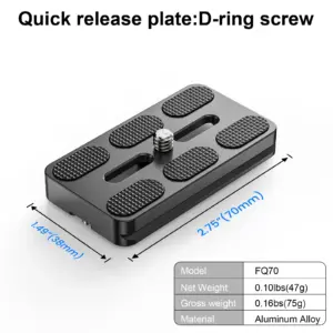 WEYLLAN FQ70 Quick Release Camera Plate 7 S1f458eb24b97478da3ea8fa71c872ecee