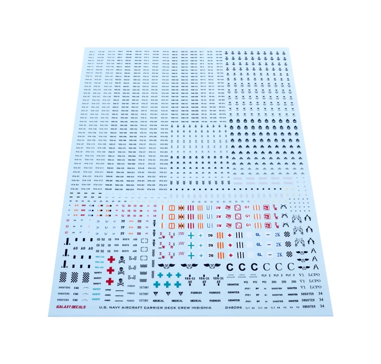 U.S. Navy Aircraft Carrier Crew Water Decals 1:48 2 U.S. Navy Aircraft Carrier Crew Water Decals 1:48 - Image 2