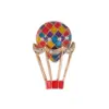 Colorful Hot Air Balloon Enamel Brooch