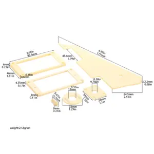 Les Paul Guitar Upgrade Kit in Cream 10 S1f9fc322b7bb441ea255d0ad85bd83031