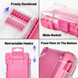 Pink Transparent Impact Screwdriver Bits Set 11 S1fb4047571744bde9fed96dbee48f65eI