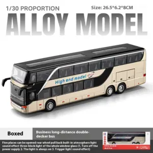 Luxury Double-Decker Model Bus 1:30 Scale 16 S2013ef5bb4b04bd3b9cceb3eb3f363ca7