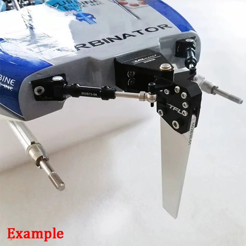 CNC Aluminum Model Boat Rudder 111mm 4 CNC Aluminum Model Boat Rudder 111mm - Image 4