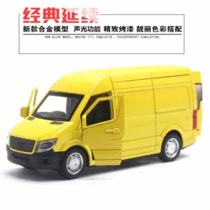Vivid 1:32 Yellow Sprinter Van Diecast Model 17 S202ec51dcb134d93bb625607129afe5a5