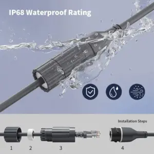 Waterproof CAT7 Extension Cable for Starlink 10 S2046b6b1bc834e298b36621d4d4241e2Y