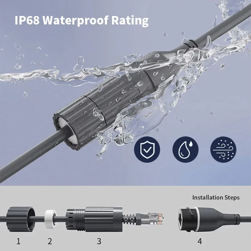 Waterproof CAT7 Extension Cable for Starlink 3 Waterproof CAT7 Extension Cable for Starlink - Image 3