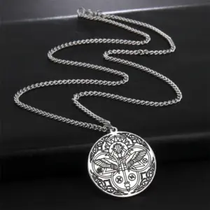 Vintage Stainless Steel Raphael Wings Necklace 11 S206535340cf74fe1ae22688905580770M