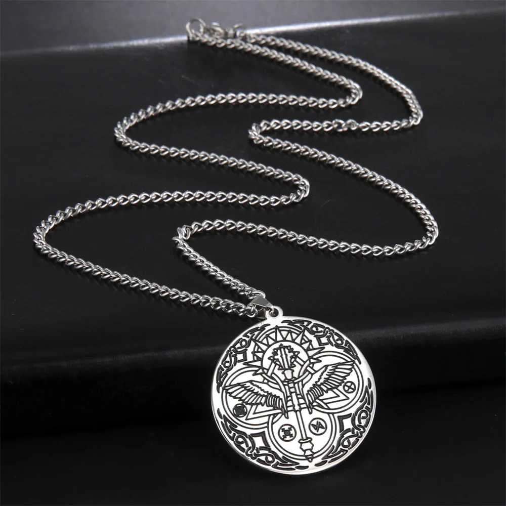 Vintage Stainless Steel Raphael Wings Necklace 2 Vintage Stainless Steel Raphael Wings Necklace - Image 2