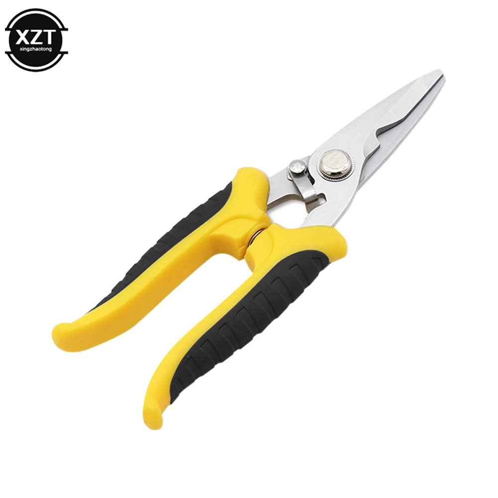 Professional Stainless Steel Electrician Scissors 180mm 6 Professional Stainless Steel Electrician Scissors 180mm - Image 6