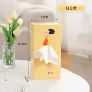 Girl Face Tissue Box Holder in Vibrant Colors 19 S2094f0b500384d048cbf10181bb8b19av