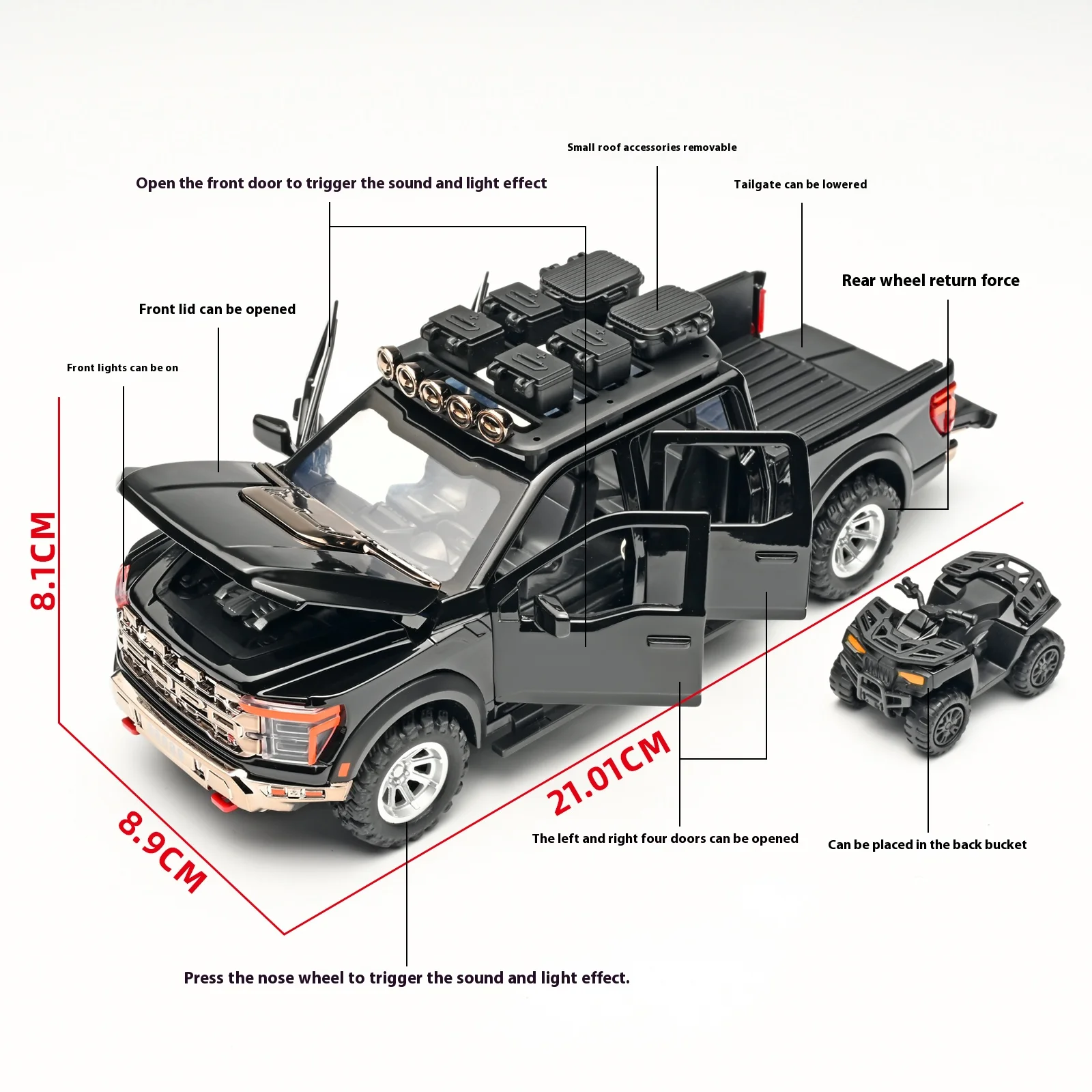 Ramsay 1:24 Alloy Pickup Truck Model 3 Ramsay 1:24 Alloy Pickup Truck Model - Image 3