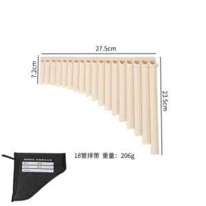 Colorful 16/18-Tube Panflute Set for Beginners 16 S20ad950c74b84a8c9b36050021653bbby