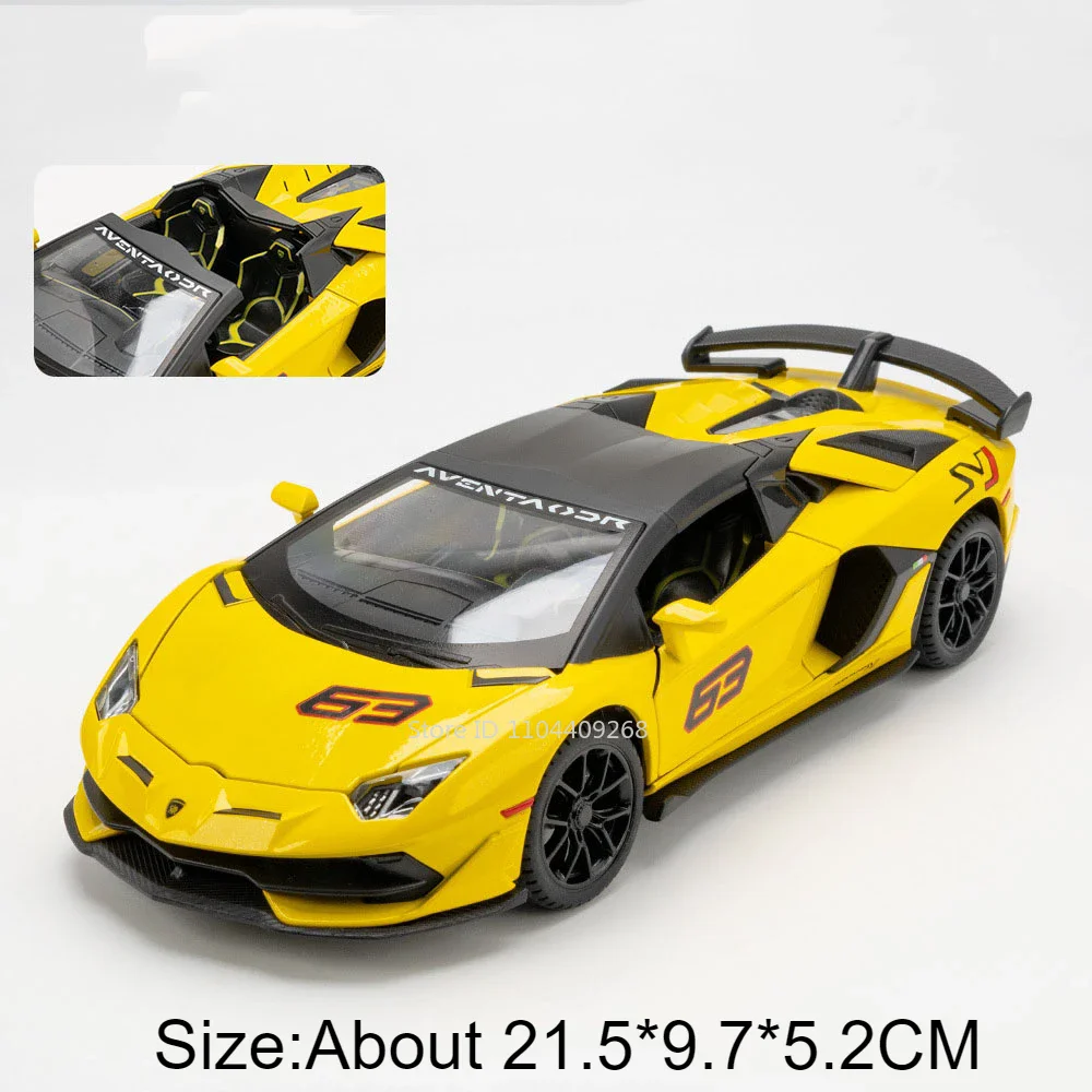 Yellow Supercar Model 1:24 Scale with Sound 10 Yellow Supercar Model 1:24 Scale with Sound - Image 10