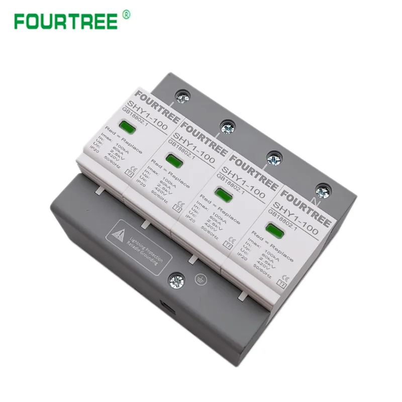 4-Pole Surge Protective Device 385V 420V 40-100KA 3 4-Pole Surge Protective Device 385V 420V 40-100KA - Image 3