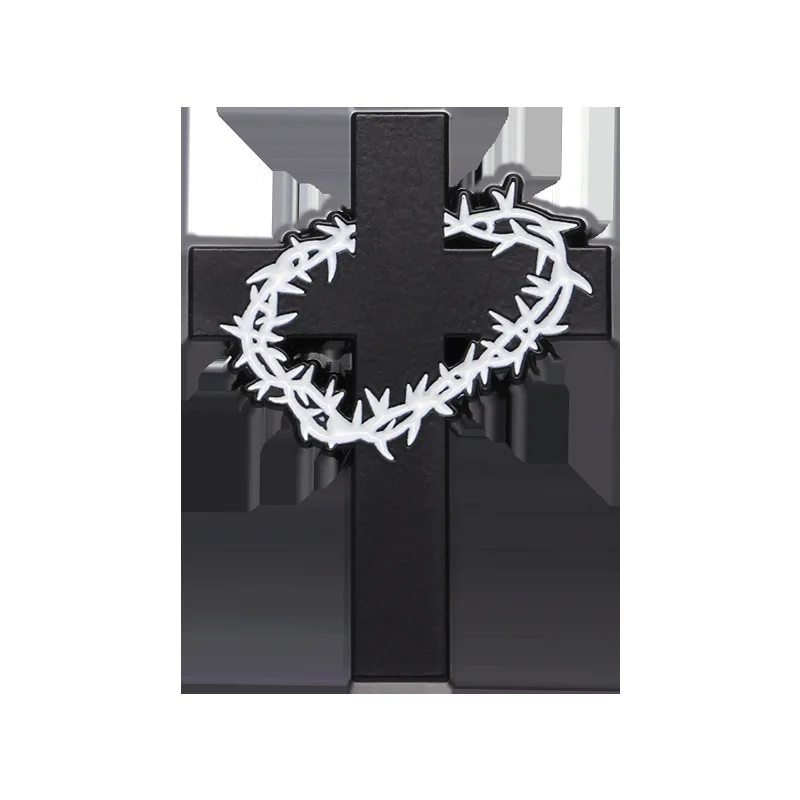 Christian Black and White Brooch Collection 7 Christian Black and White Brooch Collection - Image 7