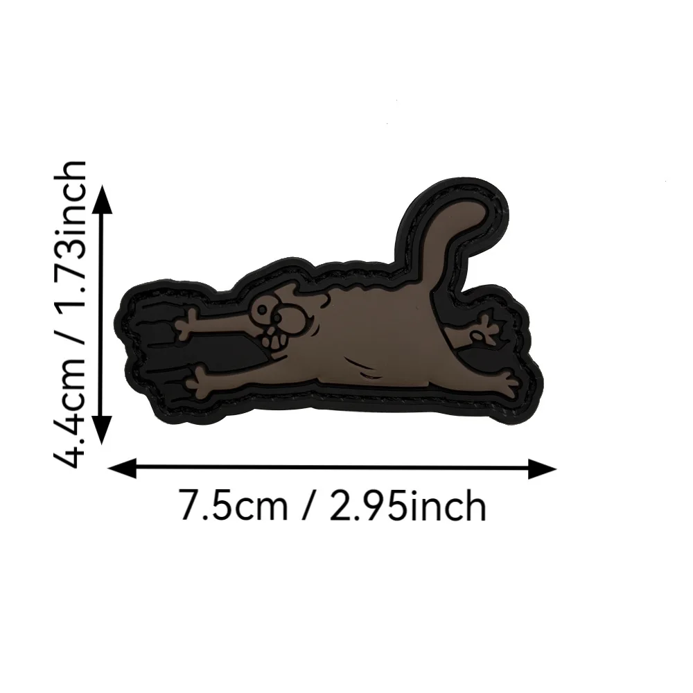 Vibrant Cartoon Cat Patch with 3D Embroidery 7 Vibrant Cartoon Cat Patch with 3D Embroidery - Image 7