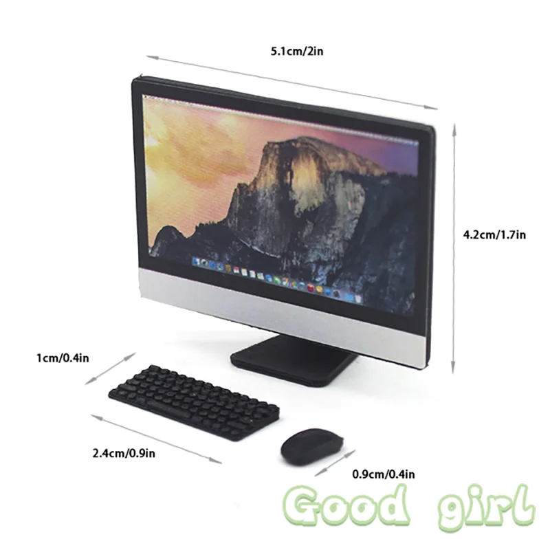 Miniature Desktop Computer Set for Dollhouses 4 Miniature Desktop Computer Set for Dollhouses - Image 4