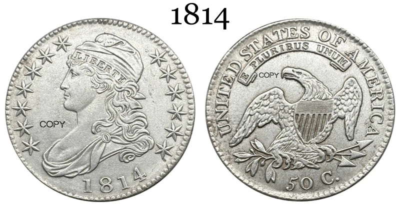 1814 US Half-Cent Replica for Collectors 9 1814 US Half-Cent Replica for Collectors - Image 9