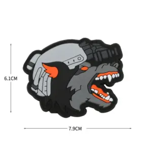 Edgy Skull & Wolf PVC Patch for Gear 14 S21d99070274c4a57895fc9070247f91bW