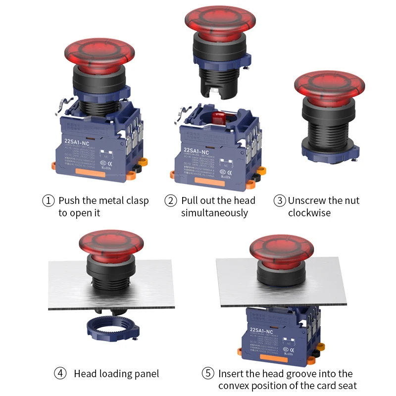 High-Current 22mm Industrial Push Button Switch 4 High-Current 22mm Industrial Push Button Switch - Image 4