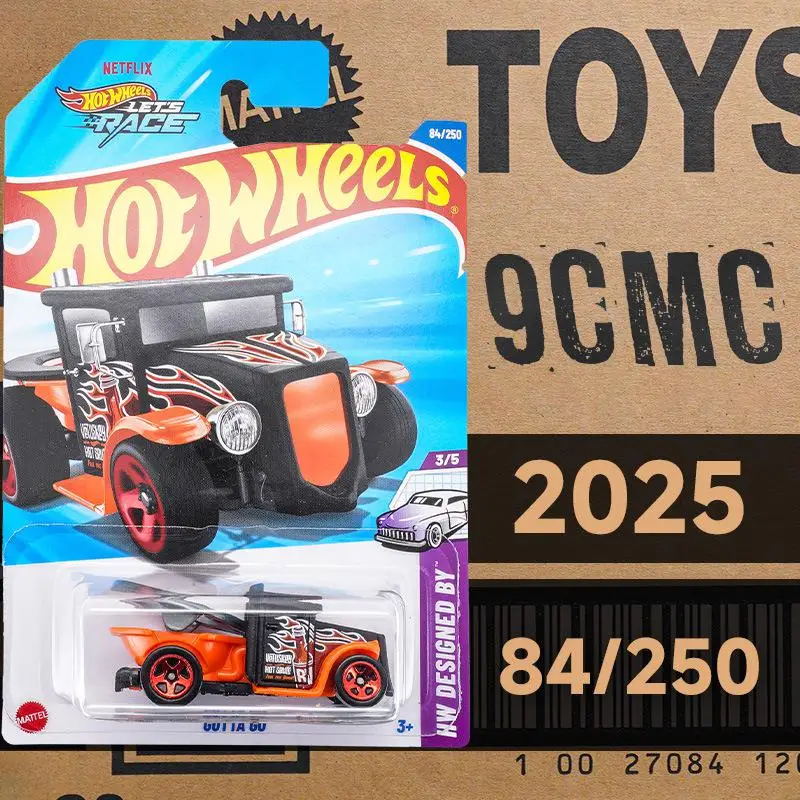 Vibrant Orange Hot Wheels Gotta Go Diecast Car 2 Vibrant Orange Hot Wheels Gotta Go Diecast Car - Image 2