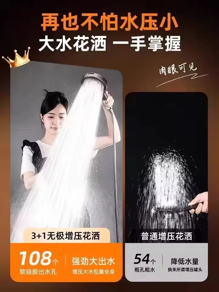 Modern Pressurized Handheld Shower Head 6 Modern Pressurized Handheld Shower Head - Image 6