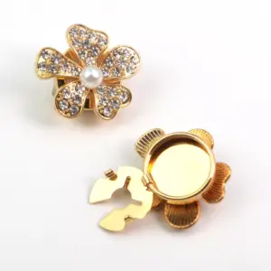 Floral Four-Leaf Clove Cufflinks Set 13 S222b32d9a0d5460f8c96e68d4cc25c29r
