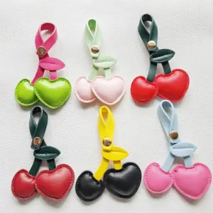 Cherry-Themed Leather Keychain for Women 13 S2246365a8ac34d54809869ca07e2eb64e