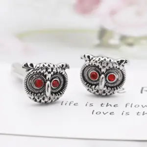 Silver OwlCufflinks for Men and Women 7 S227efae2728c4fe4bd83671789b8cb71s