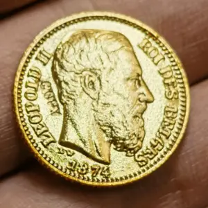 Authentic 1874 Leopold II Copper Coin Replica