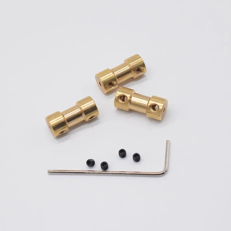 Brass Coupling for RC Models 20mm, 2-6mm shafts 6 Brass Coupling for RC Models 20mm, 2-6mm shafts - Image 6
