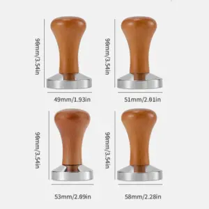 Stainless Steel Espresso Tamper 49-58mm 11 S22e3895e9b0541a7a3e1682cebe17119N