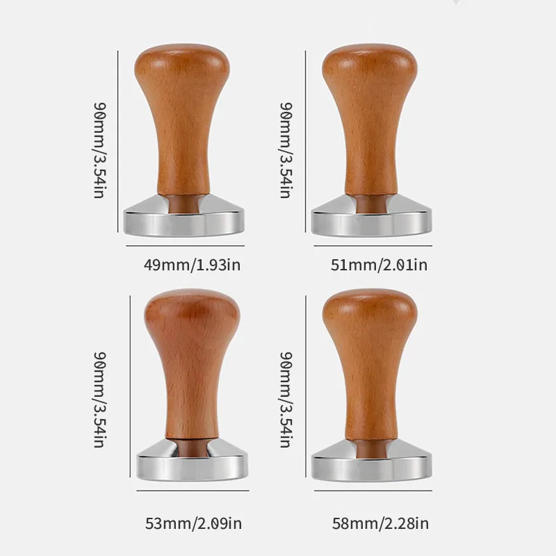 Stainless Steel Espresso Tamper 49-58mm 2 Stainless Steel Espresso Tamper 49-58mm - Image 2