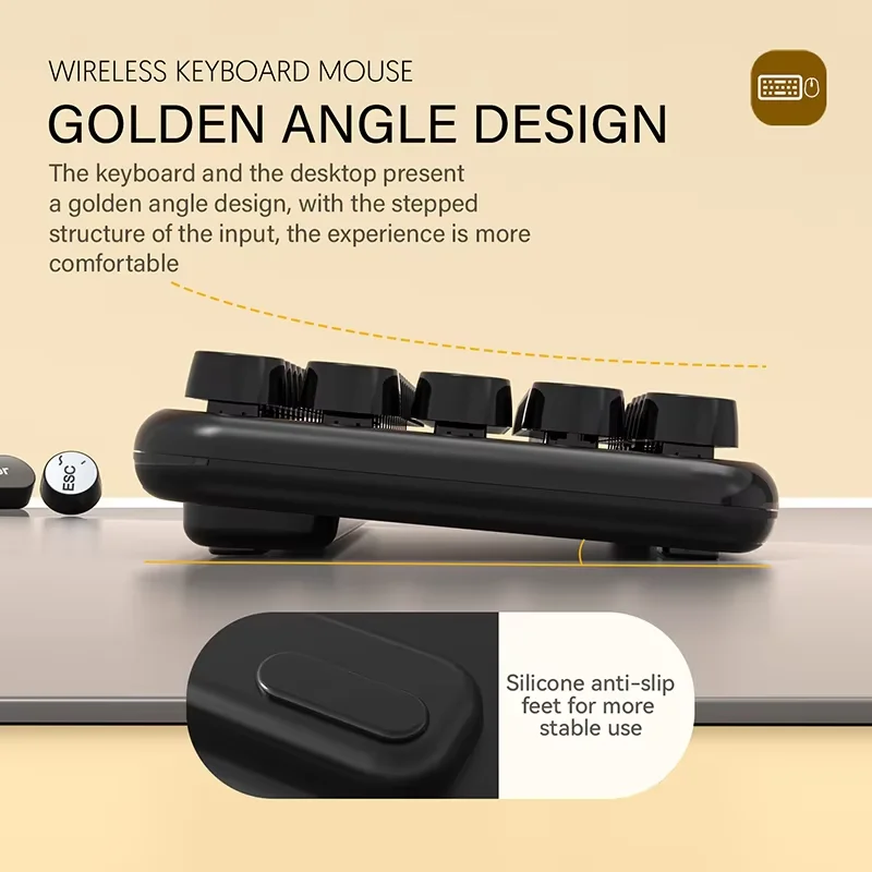 Vintage Wireless Keyboard and Mouse Set 3 Vintage Wireless Keyboard and Mouse Set - Image 3