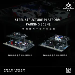 Steel Structure Parking Scene Model 1:64 Scale