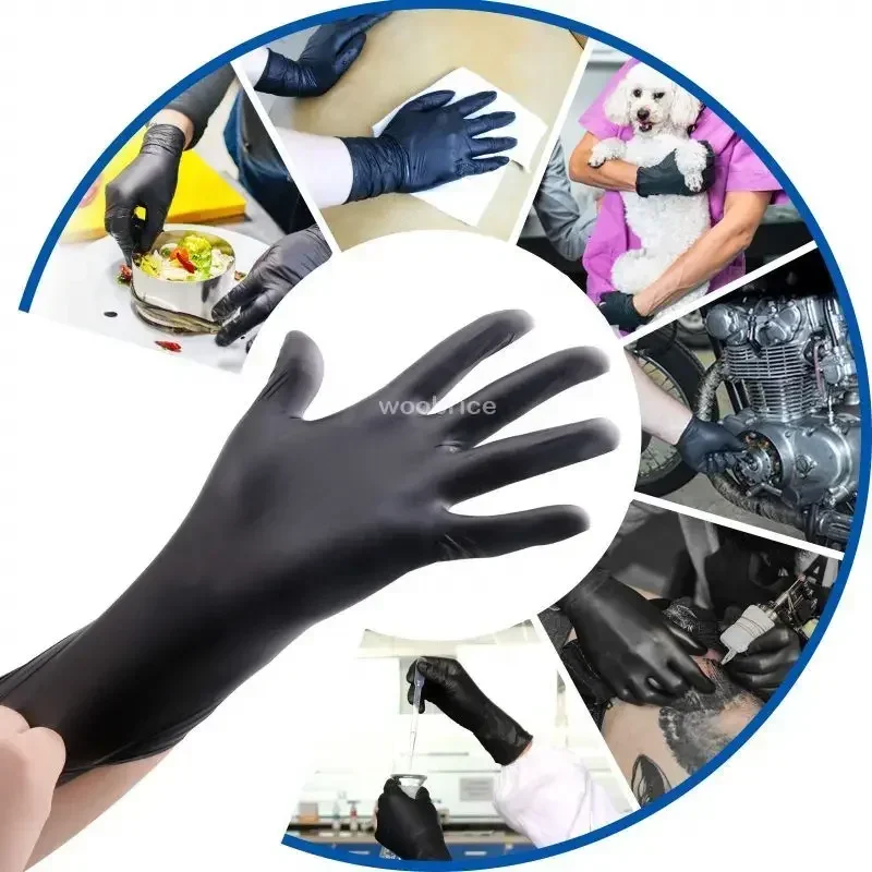 Black Disposable PVC Safety Gloves 50-100 pcs 6 Black Disposable PVC Safety Gloves 50-100 pcs - Image 6